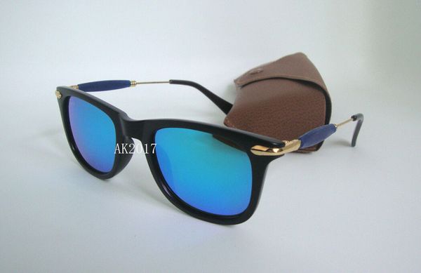 1pair mens womens sunglasses black frame green mirror glass lenses 52mm sun glasses with brown case, White;black
1pair mens womens sunglasses black frame green mirror glass lenses 52mm sun glasses with brown case, White;black