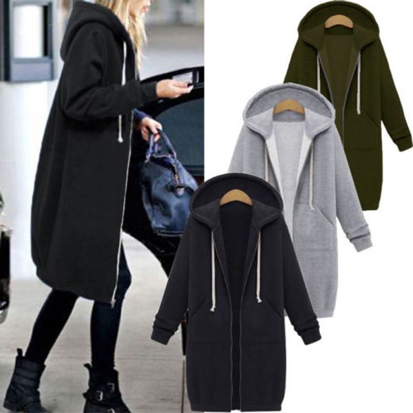 hirigin winter hoodies women warm hooded sweatshirts zipper open hoodies long length outwear fashion streetwear for women, Black
hirigin winter hoodies women warm hooded sweatshirts zipper open hoodies long length outwear fashion streetwear for women, Black