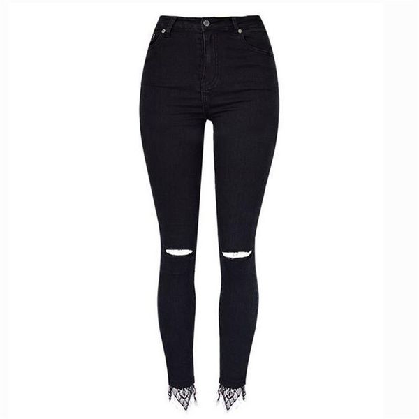moruancle women's high waist skinny jeans pants ripped stretch denim trousers with holes lace patchwork female distressed jeans, Blue
moruancle women's high waist skinny jeans pants ripped stretch denim trousers with holes lace patchwork female distressed jeans, Blue