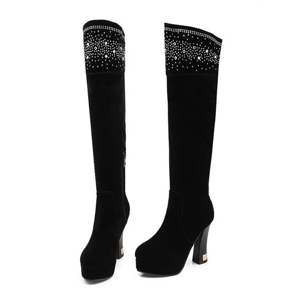 autumn and winter fashion faux suede slim boots girl bling on the knee with platform plush inside high women cerdachic 2018, Black
autumn and winter fashion faux suede slim boots girl bling on the knee with platform plush inside high women cerdachic 2018, Black