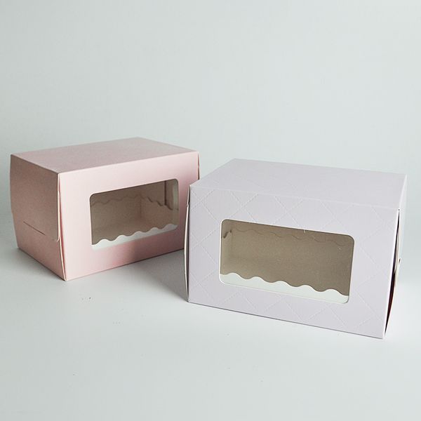 roll cup cake box with pvc transparent window kraft cardboard paper packaging boxes for baking
roll cup cake box with pvc transparent window kraft cardboard paper packaging boxes for baking