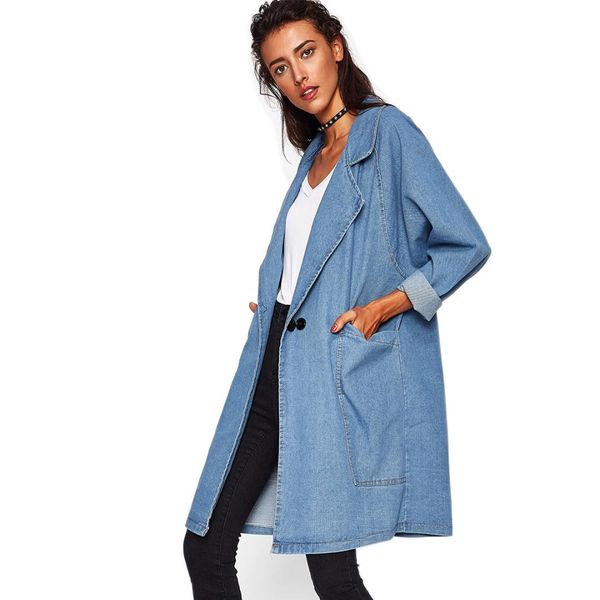 womens plus size long sleeve streetwear windbreaker long coat new autumn winter 2018 outwear women solid denim trench, Tan;black
womens plus size long sleeve streetwear windbreaker long coat new autumn winter 2018 outwear women solid denim trench, Tan;black