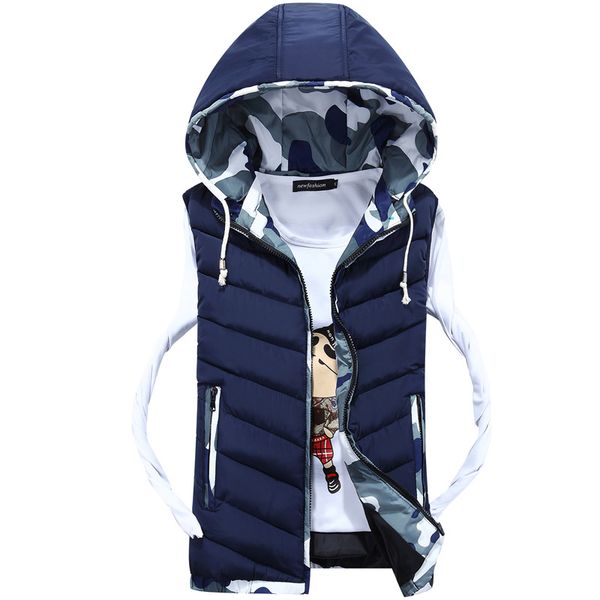rlyaeiz 2018 men's vest autumn winter men jacket sleeveless casual camouflage color patchwork male waistcoat slim fit vests, Black;white
rlyaeiz 2018 men's vest autumn winter men jacket sleeveless casual camouflage color patchwork male waistcoat slim fit vests, Black;white