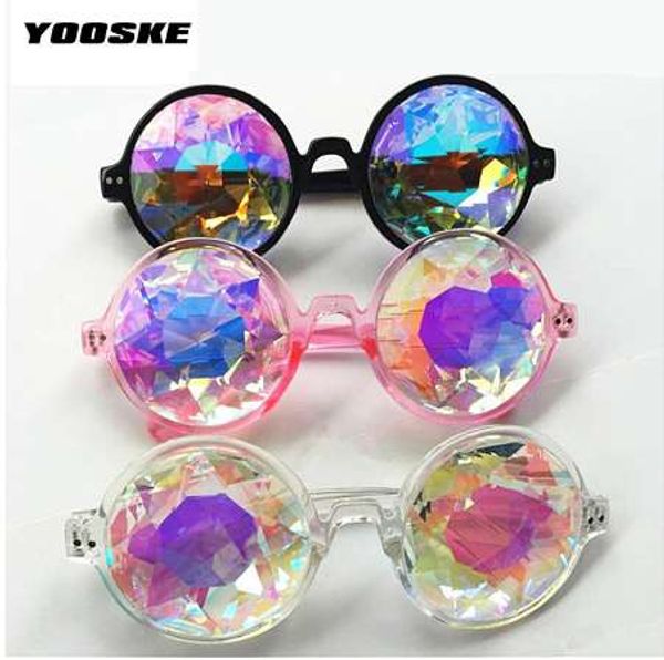 yooske round kaleidoscope glasses rave festival men women brand designer holographic kaleidoscope sunglasses retro, White;black
yooske round kaleidoscope glasses rave festival men women brand designer holographic kaleidoscope sunglasses retro, White;black