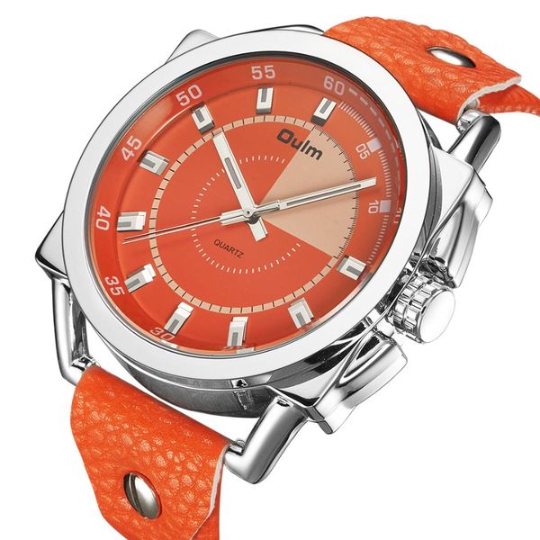 oulm new fashion mens watches militray sport quartz men watch leather waterproof male wristwatches relogio masculino, Slivery;brown
oulm new fashion mens watches militray sport quartz men watch leather waterproof male wristwatches relogio masculino, Slivery;brown