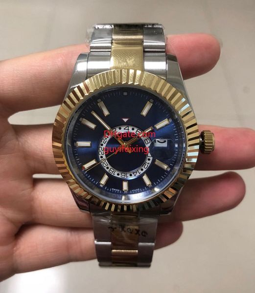 luxury mens wristwatch new style blue 42mm sky 326933 18k gold stainless steel mechanical automatic classic mens watch watches, Slivery;brown
luxury mens wristwatch new style blue 42mm sky 326933 18k gold stainless steel mechanical automatic classic mens watch watches, Slivery;brown