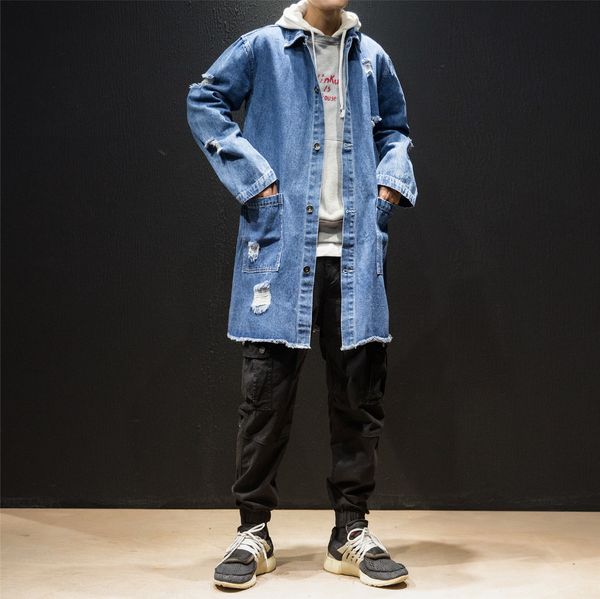 blue men autumn jacket fashion 2018 long sleeve simple denim jackets men turn down collar all match casual windbreakers coats, Black;brown
blue men autumn jacket fashion 2018 long sleeve simple denim jackets men turn down collar all match casual windbreakers coats, Black;brown