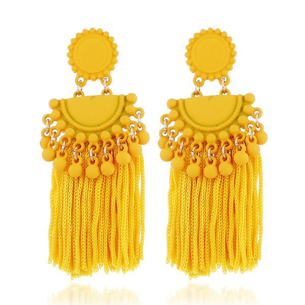 tassel dangle earrings retro fan ear chandelier ear drop trendy women girl ear jewelry six colors purple yellow black white red grey, Silver
tassel dangle earrings retro fan ear chandelier ear drop trendy women girl ear jewelry six colors purple yellow black white red grey, Silver