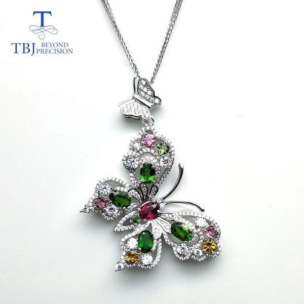 tbj,fancy tourmaline pendant gemstone necklace in 925 sterling silver ,batterfly design necklace with gift box
tbj,fancy tourmaline pendant gemstone necklace in 925 sterling silver ,batterfly design necklace with gift box