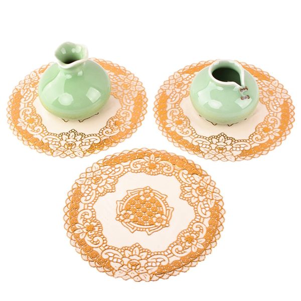 16*16cm round pvc gold silver color cup mat heat resistant mat cup coffee coaster bowl placemat mug holder kitchen accessories
16*16cm round pvc gold silver color cup mat heat resistant mat cup coffee coaster bowl placemat mug holder kitchen accessories