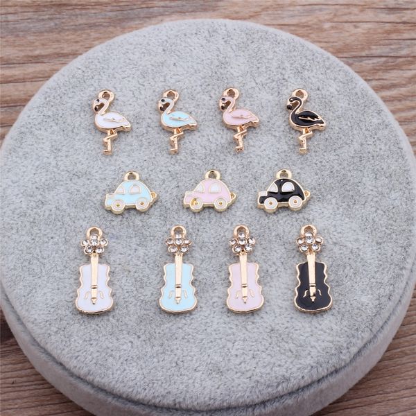 whole salemrhuang 10pcs/pack bird car violin golden plated enamel charms pendant diy bracelets necklace jewelry accessories, Bronze;silver
whole salemrhuang 10pcs/pack bird car violin golden plated enamel charms pendant diy bracelets necklace jewelry accessories, Bronze;silver