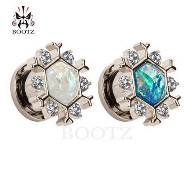 fashion fake opal silver stainless steel ear plugs crystal ear tunnels screw back ear gauges 2pcs/lot
fashion fake opal silver stainless steel ear plugs crystal ear tunnels screw back ear gauges 2pcs/lot