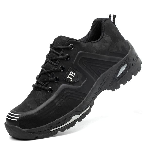 large size men casual construction site worker dress comfortable steel toe cover work safety shoes anti-pierce outdoors low boot, Black
large size men casual construction site worker dress comfortable steel toe cover work safety shoes anti-pierce outdoors low boot, Black