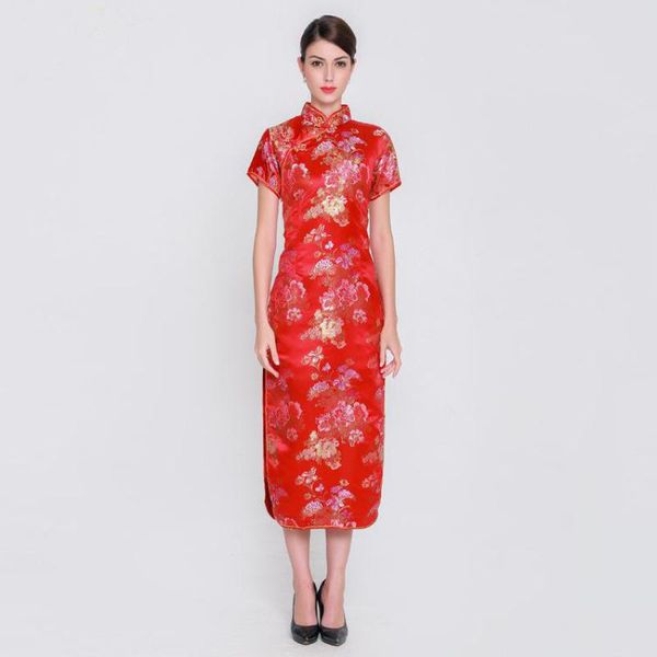 ladies 2018 new elegant long qipao print floral novelty evening party dress vintage mandarin collar cheongsam oversize xxxl, Red
ladies 2018 new elegant long qipao print floral novelty evening party dress vintage mandarin collar cheongsam oversize xxxl, Red