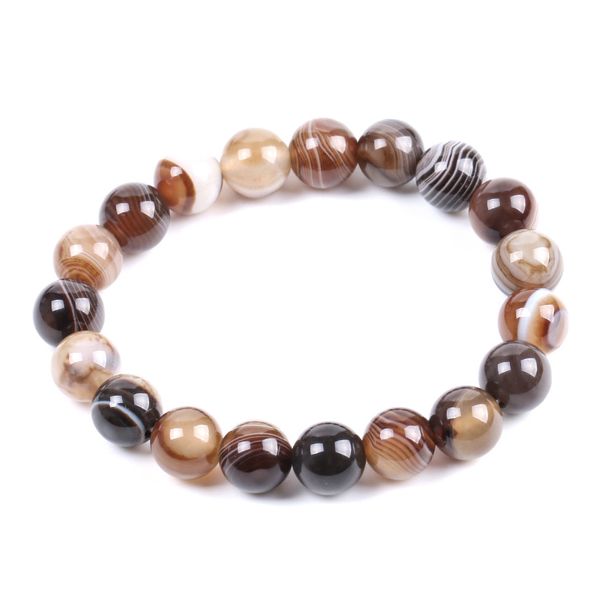 csja natural round gem stone agates onyx men bracelets bangle 10mm brown stripe ethnic rosary energy beads prayer wristband f113, Black
csja natural round gem stone agates onyx men bracelets bangle 10mm brown stripe ethnic rosary energy beads prayer wristband f113, Black
