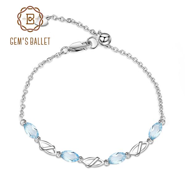 gem's ballet 2.77ct natural sky blue z gemstone bracelet 925 sterling silver adjustable bracelet for women wedding jewelry, Golden;silver
gem's ballet 2.77ct natural sky blue z gemstone bracelet 925 sterling silver adjustable bracelet for women wedding jewelry, Golden;silver