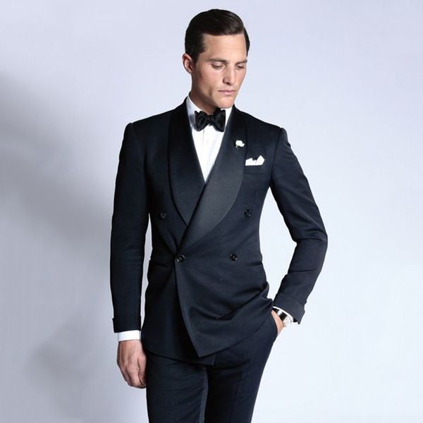 2018 men suits black shawl lapel double breasted slim fit wedding suits groom tuxedos 2piece custom made formal blazer prom evening dress, Black;gray
2018 men suits black shawl lapel double breasted slim fit wedding suits groom tuxedos 2piece custom made formal blazer prom evening dress, Black;gray