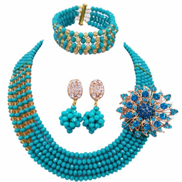 wholesale 12pcs aqua blue gold multi strands statement necklace nigerian beads jewelry set crystal african wedding sets 5jz21, Slivery;golden
wholesale 12pcs aqua blue gold multi strands statement necklace nigerian beads jewelry set crystal african wedding sets 5jz21, Slivery;golden