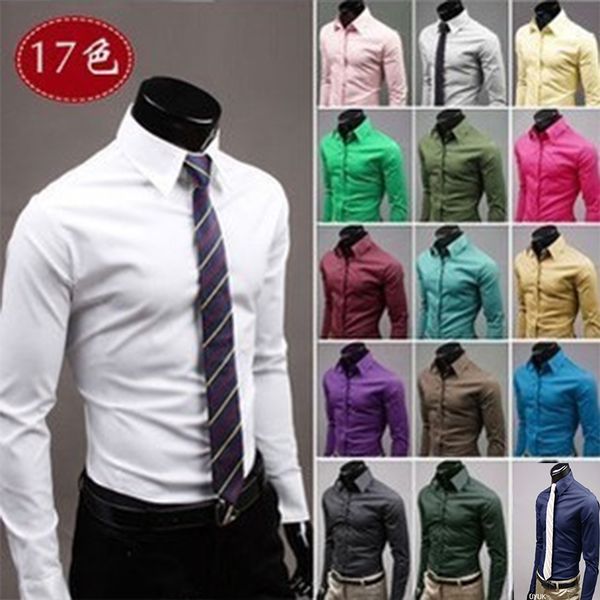 men shirt brand 2018 male long sleeve shirts casual hit solid color slim fit man dress shirts for successful man, White;black
men shirt brand 2018 male long sleeve shirts casual hit solid color slim fit man dress shirts for successful man, White;black