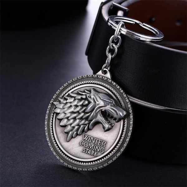 movie game of thrones wolf keychain winter coming key rings stark wolf head key chains for fans fashion jewelry, Silver
movie game of thrones wolf keychain winter coming key rings stark wolf head key chains for fans fashion jewelry, Silver