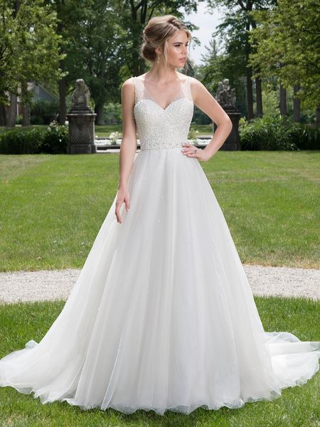 sunny white tulle v-neck backless beads a-line wedding dresses bridal pageant dresses wedding attire dresses custom size 2-16 kf918127 
sunny white tulle v-neck backless beads a-line wedding dresses bridal pageant dresses wedding attire dresses custom size 2-16 kf918127