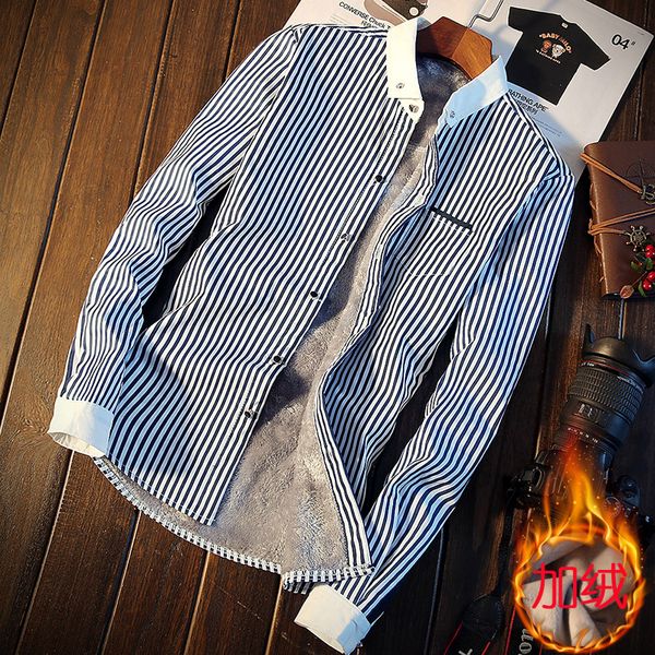 mens striped shirt winter plus velvet shirt men slim design man shirts xxxl - s, White;black
mens striped shirt winter plus velvet shirt men slim design man shirts xxxl - s, White;black