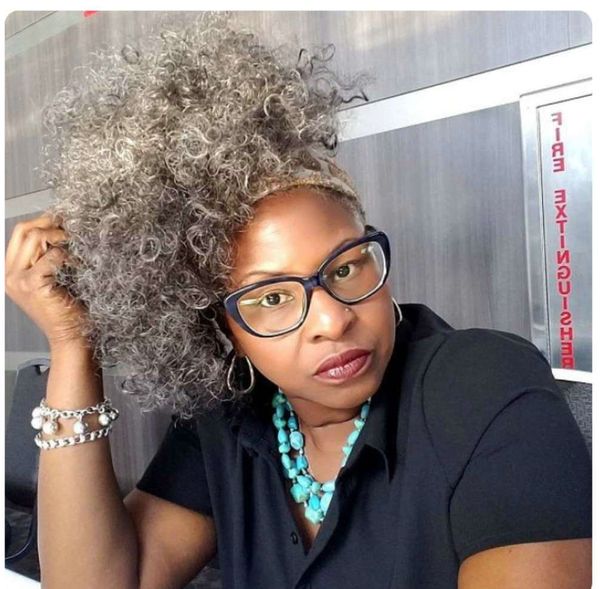 amazing grey natural hair puff 8a virgin brazilian hair curly drawstring ponytail hairpiece gray human hair extension, Black
amazing grey natural hair puff 8a virgin brazilian hair curly drawstring ponytail hairpiece gray human hair extension, Black