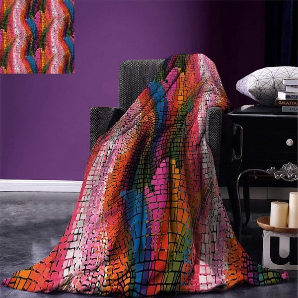 modern throw abstract rainbow vivid colorful ombre mosaic geometrical wavy design artful print warm microfiber blanket
modern throw abstract rainbow vivid colorful ombre mosaic geometrical wavy design artful print warm microfiber blanket