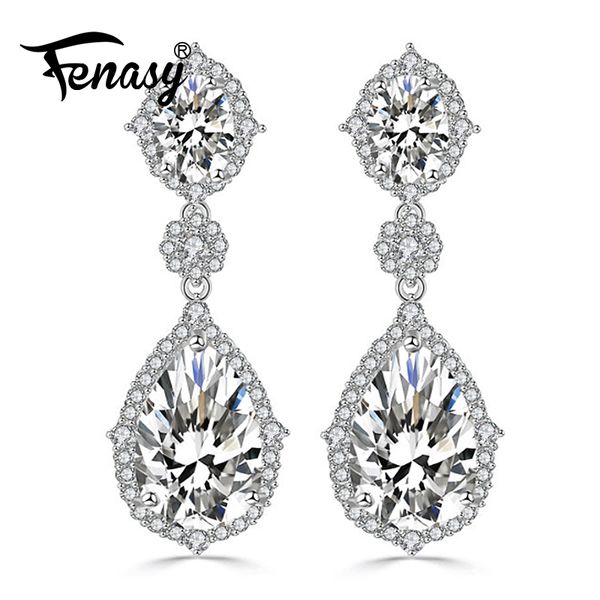 fenasy water drop shaped cubic zirconia crystal bridal long earrings luxury wedding jewelry for brides anniversary gift earrings, Golden;silver
fenasy water drop shaped cubic zirconia crystal bridal long earrings luxury wedding jewelry for brides anniversary gift earrings, Golden;silver