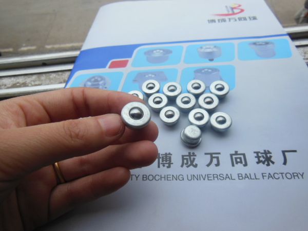 dia 8mm ball metal transfer bearing unit conveyor roller cy-8h