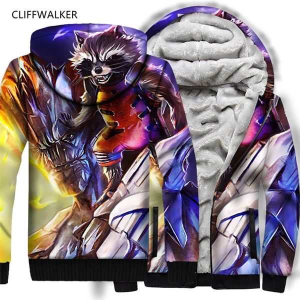 dropshipping collection raccoon groot print 3d hoodie autumn winter thicken fashion zipper flannel hooded coat us size, Black
dropshipping collection raccoon groot print 3d hoodie autumn winter thicken fashion zipper flannel hooded coat us size, Black