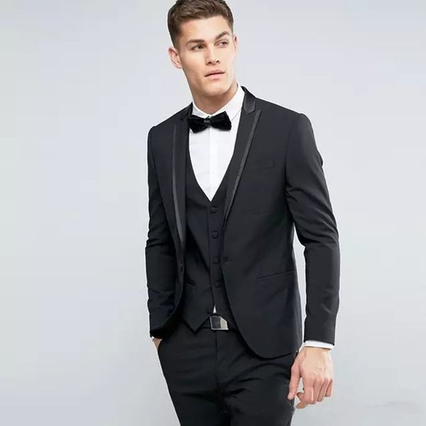 slim fit black men suits wedding groom tuxedos 3 pieces (jacket+pants+vest) bridegroom groomsman suits prom wear blazer, Black;gray
slim fit black men suits wedding groom tuxedos 3 pieces (jacket+pants+vest) bridegroom groomsman suits prom wear blazer, Black;gray