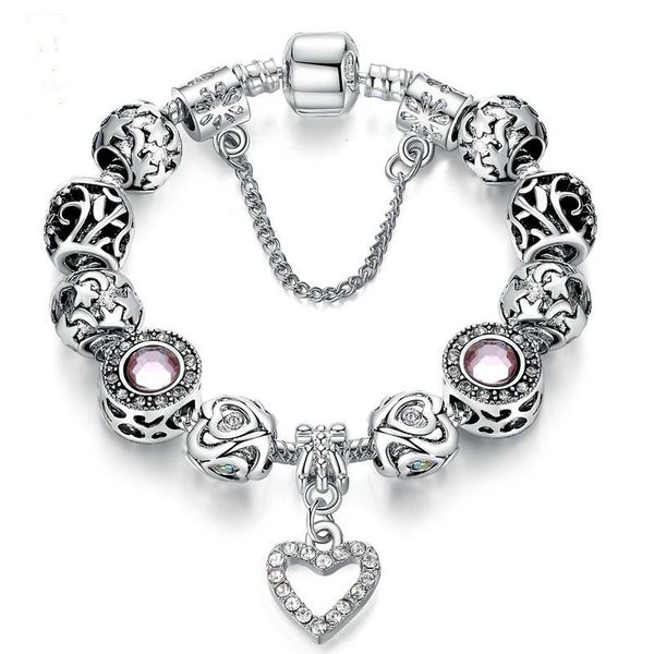 european silver heart pendant beads with crystal charm beads for women jewelry with safe chain bracelets charms, Golden;silver
european silver heart pendant beads with crystal charm beads for women jewelry with safe chain bracelets charms, Golden;silver