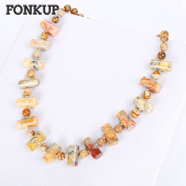 fonkup women statement necklace colorful jade chain geometric stone bead jewellery classic pendant ornaments party rope chain, Silver
fonkup women statement necklace colorful jade chain geometric stone bead jewellery classic pendant ornaments party rope chain, Silver