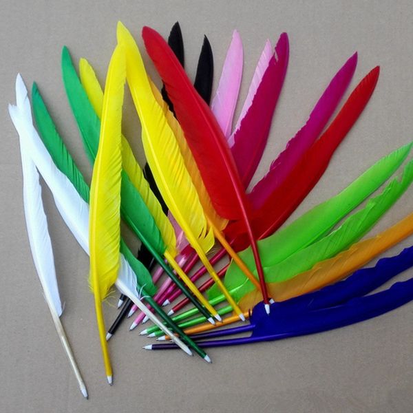 fashion feather pen quill ballpoint pen for wedding gift office school writing supplie 30cm t1i338, Blue;orange
fashion feather pen quill ballpoint pen for wedding gift office school writing supplie 30cm t1i338, Blue;orange