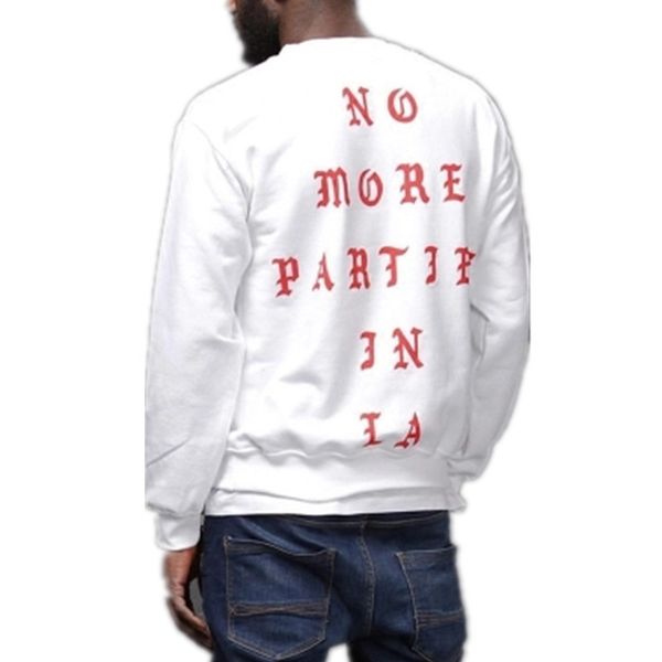 Kanye West Pablo I FEEL LIKE Paul Los Angeles NO MORE PARTIES IN LA Male Hip Hop Hoodies Men Women S-2XL
Kanye West Pablo I FEEL LIKE Paul Los Angeles NO MORE PARTIES IN LA Male Hip Hop Hoodies Men Women S-2XL