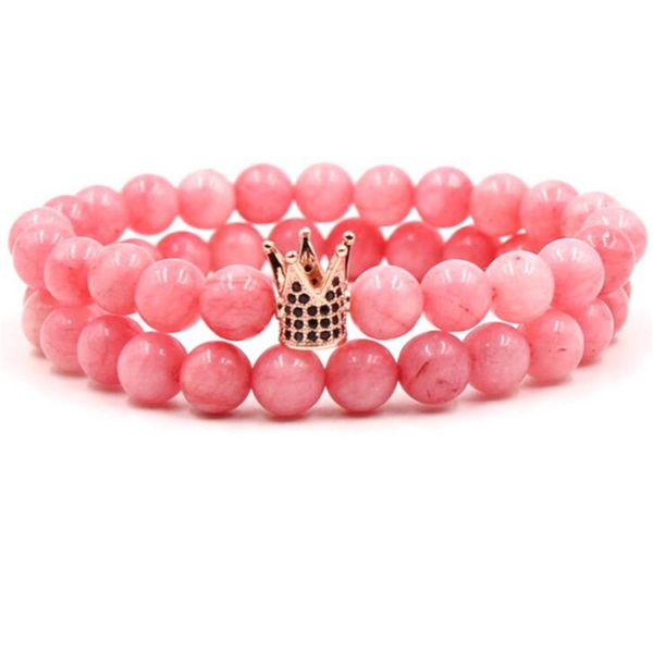 couples crown bracelet 2pc/set 8mm rose quartz bracelets lava rock bracelet yoga bangles for women & men bracelet gift, Black
couples crown bracelet 2pc/set 8mm rose quartz bracelets lava rock bracelet yoga bangles for women & men bracelet gift, Black