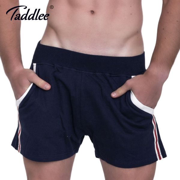 taddlee brand 2017 men's running shorts sport short pants rise gym boxers cotton training bottoms men fitness trousers gay, Black;blue
taddlee brand 2017 men's running shorts sport short pants rise gym boxers cotton training bottoms men fitness trousers gay, Black;blue