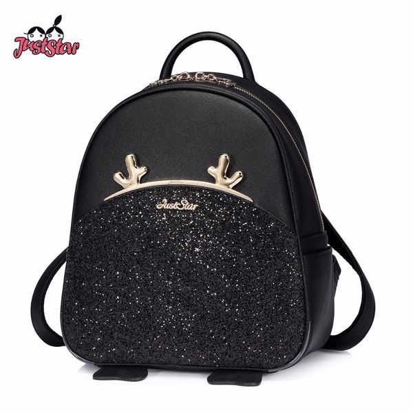 just star women's backpack female cartoon antlers pu leather double shoulder bags ladies fashion brief leisure rucksack jz4582
just star women's backpack female cartoon antlers pu leather double shoulder bags ladies fashion brief leisure rucksack jz4582