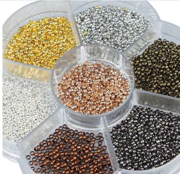 2800pcs/box mixed 7 colors 2mm round copper end beads for bracelet necklace locator crimp beads ser diy jewelry making f3502, Bronze;silver
2800pcs/box mixed 7 colors 2mm round copper end beads for bracelet necklace locator crimp beads ser diy jewelry making f3502, Bronze;silver