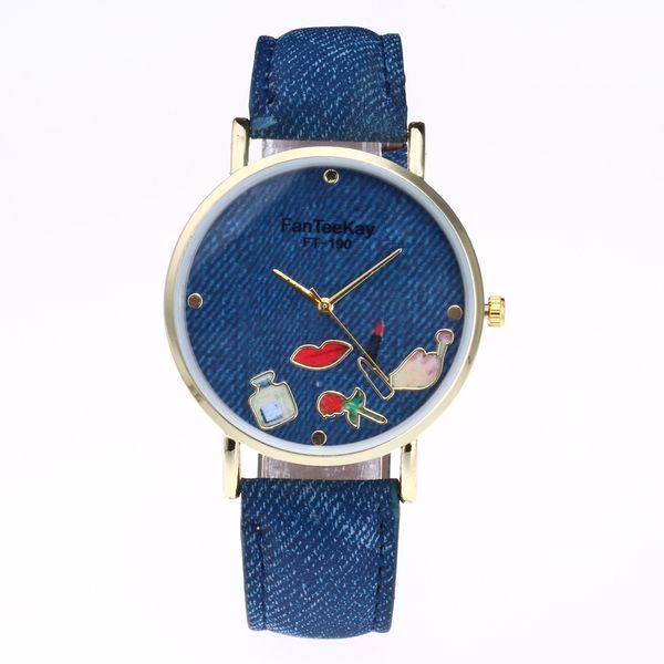 wengle new 2018 fashion sell well vintage denim canvas simple lipstick lips literal lovers quartz watch, Slivery;brown
wengle new 2018 fashion sell well vintage denim canvas simple lipstick lips literal lovers quartz watch, Slivery;brown