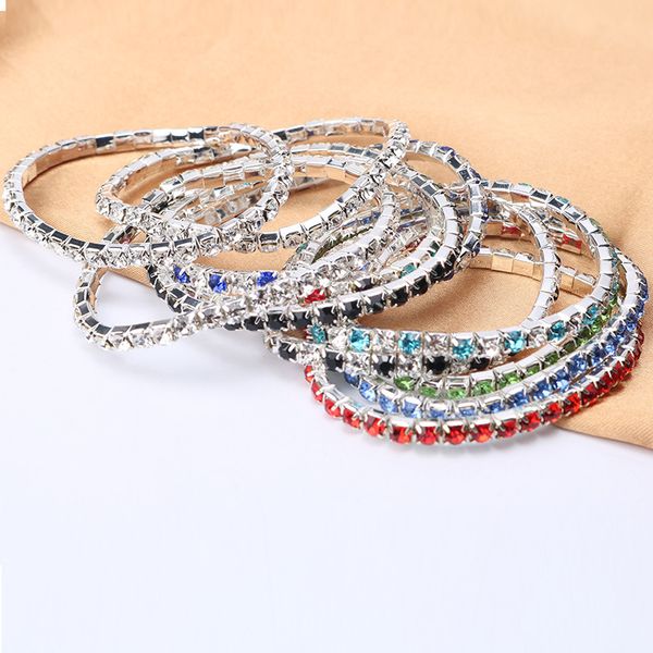 crystal bracelet jewelry shiny full diamond white single row stretch ladies bracelet valentine's day gift support fba drop shipping h85, Golden;silver
crystal bracelet jewelry shiny full diamond white single row stretch ladies bracelet valentine's day gift support fba drop shipping h85, Golden;silver