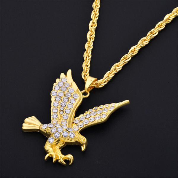 mens necklaces gold carstal flying eagle pendant choker male hiphop fashion animal jewelry accessories, Silver
mens necklaces gold carstal flying eagle pendant choker male hiphop fashion animal jewelry accessories, Silver