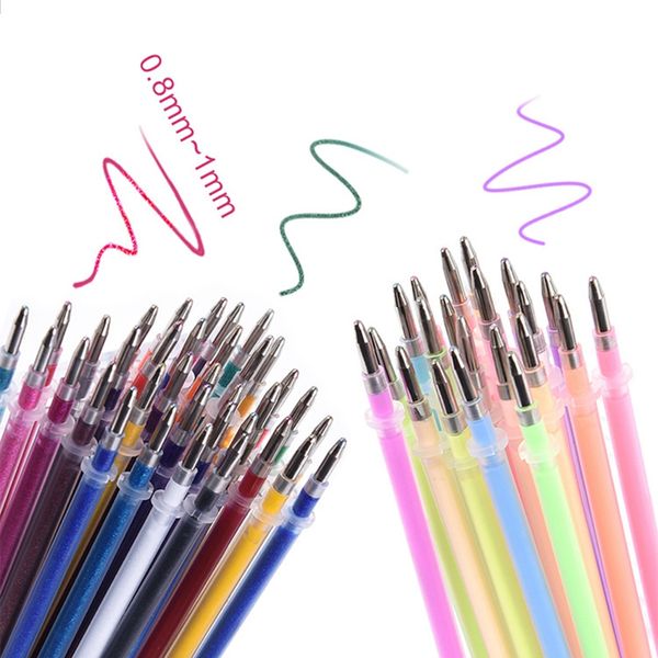48pcs glitter gel ink pen refills for gel pens, highlighter metallic neon styles coloring ink refills non-toxic, Black;red
48pcs glitter gel ink pen refills for gel pens, highlighter metallic neon styles coloring ink refills non-toxic, Black;red