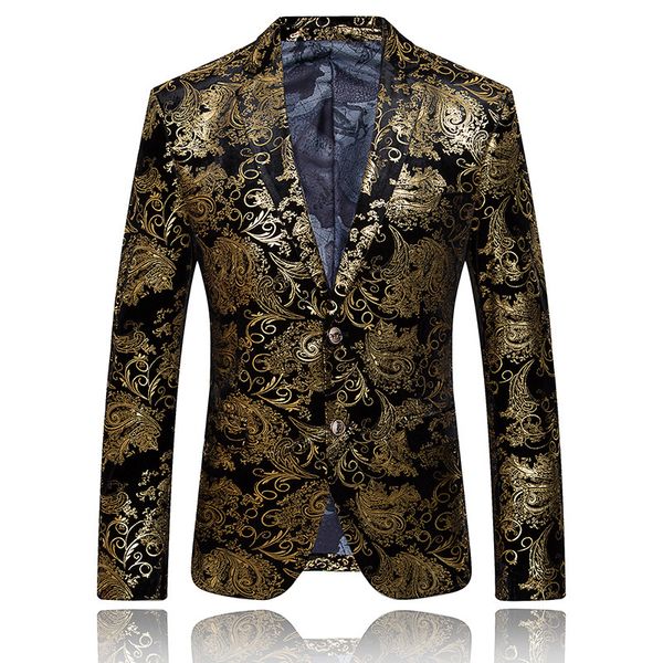 spring and autumn tyrant gold personality trend hair stylist domineering suit jacket gold velvet suit xz027, White;black
spring and autumn tyrant gold personality trend hair stylist domineering suit jacket gold velvet suit xz027, White;black