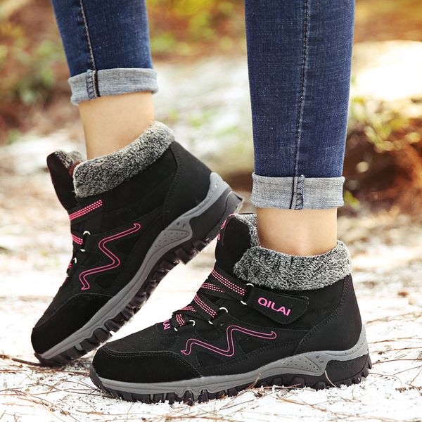 lakeshi 2018 women winter boots shoes outdoor warm snow boots waterproof warm plush women casual shoes winter ankle, Black
lakeshi 2018 women winter boots shoes outdoor warm snow boots waterproof warm plush women casual shoes winter ankle, Black