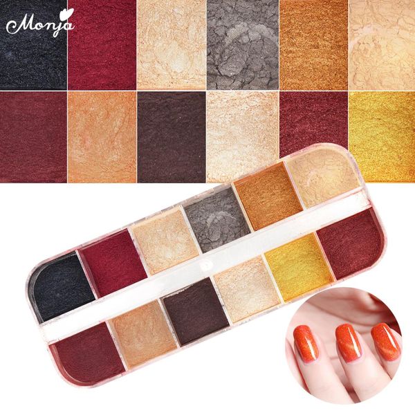 monja 12 colors nail art cat eye magnetic powder pigment dust chrome glitter uv gel polish 3d diy decoration, Silver;gold
monja 12 colors nail art cat eye magnetic powder pigment dust chrome glitter uv gel polish 3d diy decoration, Silver;gold