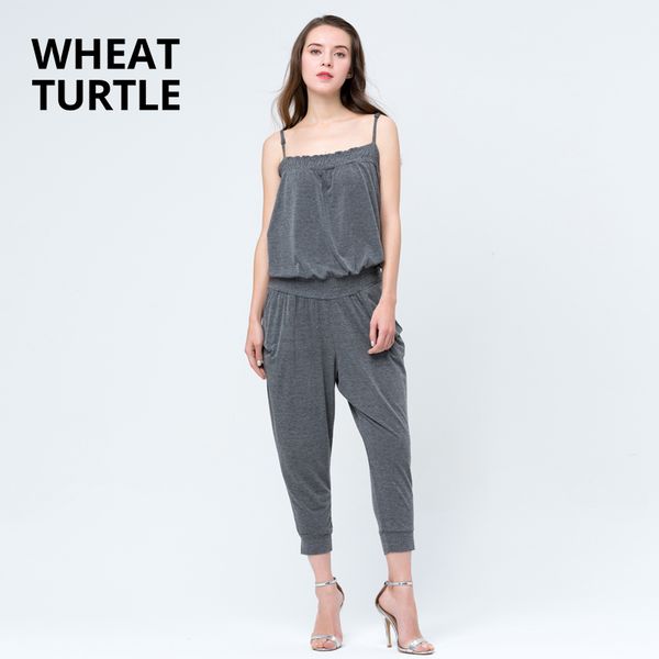 wheat turtle minimalist apparel women's clothing women's jumpsuits summer calf-length pants jersey sling solid women jumpsuit, Black;white
wheat turtle minimalist apparel women's clothing women's jumpsuits summer calf-length pants jersey sling solid women jumpsuit, Black;white