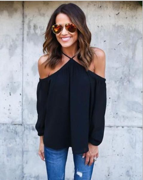 tee shirt femme off shoulder for women black pink chiffon shirt summer ladies shirt blusa, White
tee shirt femme off shoulder for women black pink chiffon shirt summer ladies shirt blusa, White