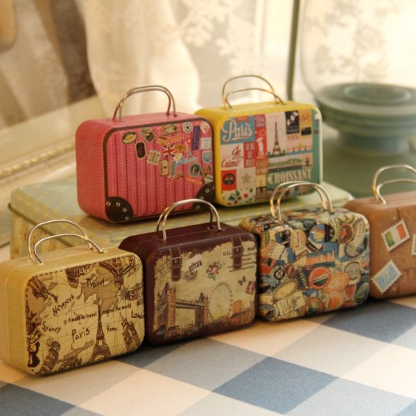 continental mini storage tin box retro suitcase handbag small rectangular candy box small iron container
continental mini storage tin box retro suitcase handbag small rectangular candy box small iron container